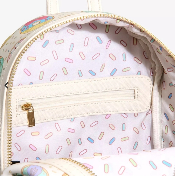 Loungefly Disney Princess Donuts Mini Backpack *Flaw* Ivory LUNCHBOX Disney Park main image 8